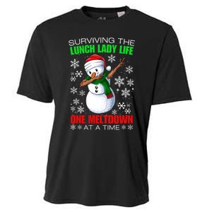 Surviving The Lunch Lady Life One Meltdown At A Time Cooling Performance Crew T-Shirt