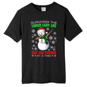 Surviving The Lunch Lady Life One Meltdown At A Time Tall Fusion ChromaSoft Performance T-Shirt