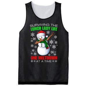 Surviving The Lunch Lady Life One Meltdown At A Time Mesh Reversible Basketball Jersey Tank