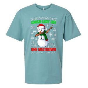 Surviving The Lunch Lady Life One Meltdown At A Time Sueded Cloud Jersey T-Shirt