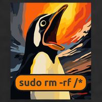 Screaming Tux Linux Sudo Rm Rf Cool Comfort Performance Bucket Hat