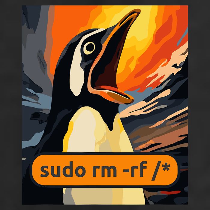 Screaming Tux Linux Sudo Rm Rf Cool Comfort Performance Bucket Hat
