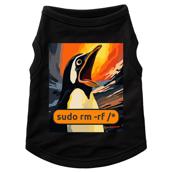 Screaming Tux Linux Sudo Rm Rf Doggie Tank