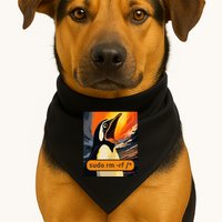 Screaming Tux Linux Sudo Rm Rf USA-Made Doggie Bandana