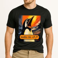 Screaming Tux Linux Sudo Rm Rf Cooling Performance Crew T-Shirt