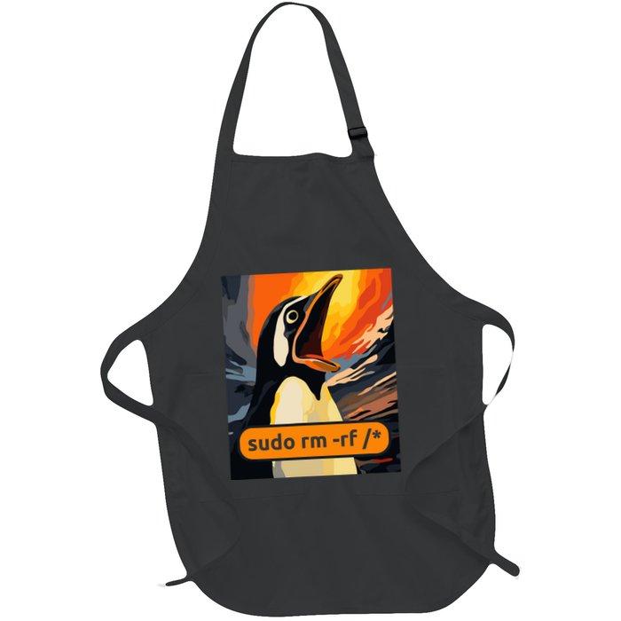 Screaming Tux Linux Sudo Rm Rf Apron