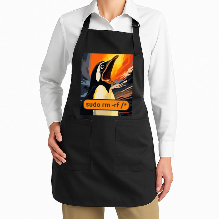 Screaming Tux Linux Sudo Rm Rf Apron