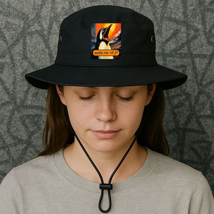 Screaming Tux Linux Sudo Rm Rf Legacy Cool Fit Booney Bucket Hat