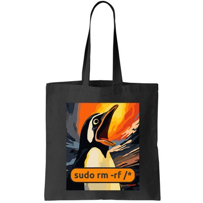 Screaming Tux Linux Sudo Rm Rf Bag