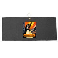 Screaming Tux Linux Sudo Rm Rf Large Microfiber Waffle Golf Towel