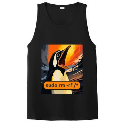 Screaming Tux Linux Sudo Rm Rf PosiCharge Competitor Tank
