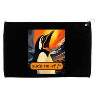 Screaming Tux Linux Sudo Rm Rf Grommeted Golf Towel