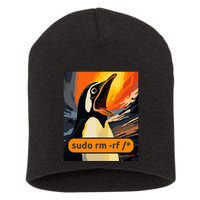 Screaming Tux Linux Sudo Rm Rf Short Acrylic Beanie