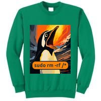 Screaming Tux Linux Sudo Rm Rf Sweatshirt
