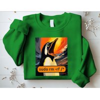 Screaming Tux Linux Sudo Rm Rf Sweatshirt