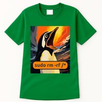 Screaming Tux Linux Sudo Rm Rf Tall T-Shirt
