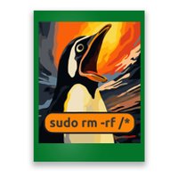 Screaming Tux Linux Sudo Rm Rf Poster