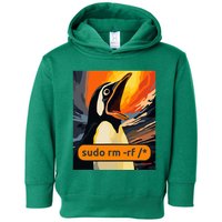 Screaming Tux Linux Sudo Rm Rf Toddler Hoodie
