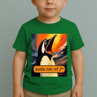Screaming Tux Linux Sudo Rm Rf Toddler T-Shirt