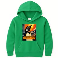 Screaming Tux Linux Sudo Rm Rf Kids Hoodie