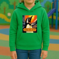 Screaming Tux Linux Sudo Rm Rf Kids Hoodie