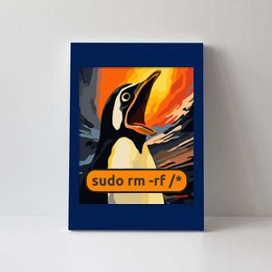 Screaming Tux Linux Sudo Rm Rf Canvas