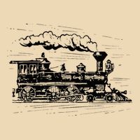 Steam Train Locomotive Engineer Railway Women Zip Tote Bag