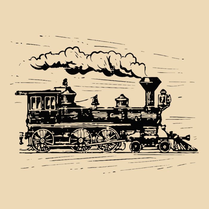 Steam Train Locomotive Engineer Railway Women Zip Tote Bag