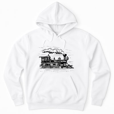 Steam Train Locomotive Engineer Railway Women Hoodie