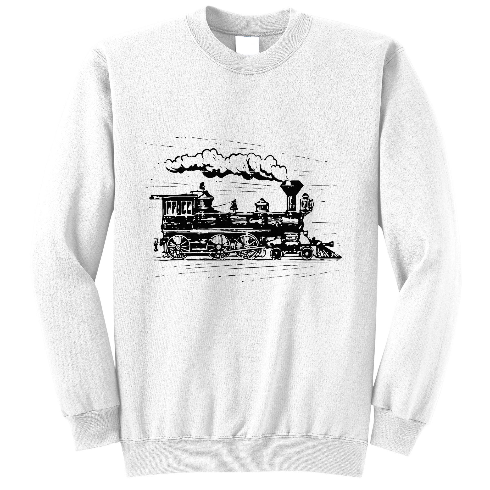 Steam Train Locomotive Engineer Railway Women Sweatshirt