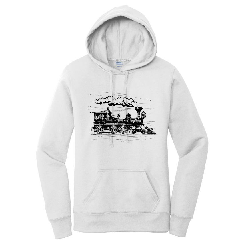 Steam Train Locomotive Engineer Railway Women Women's Pullover Hoodie