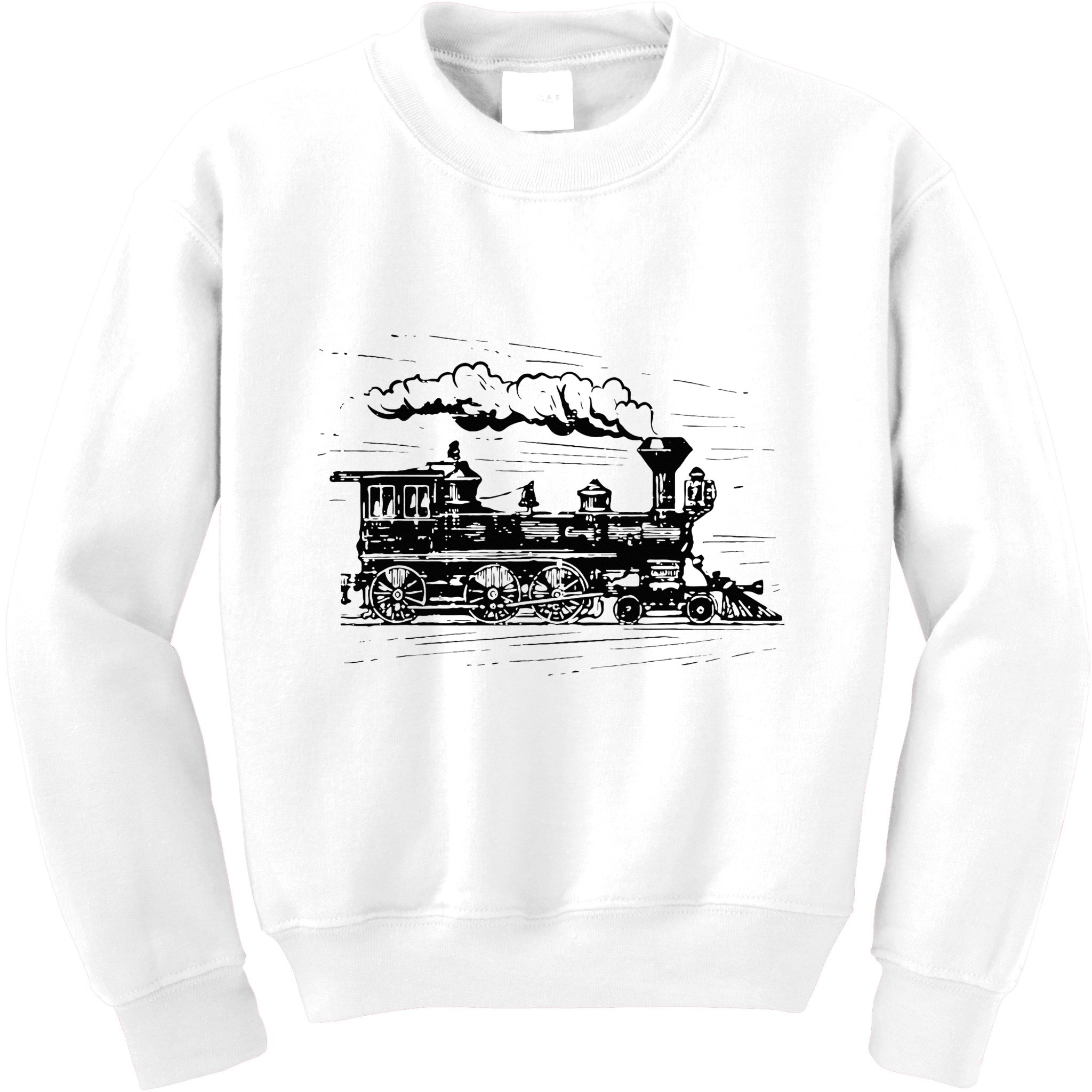 Steam Train Locomotive Engineer Railway Women Kids Sweatshirt