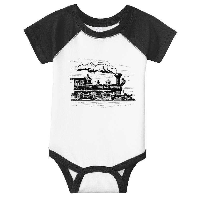 Steam Train Locomotive Engineer Railway Women Infant Baby Jersey Bodysuit