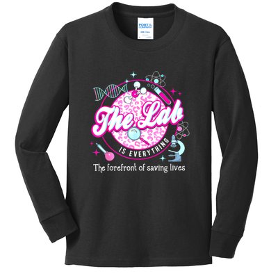 Science The Lab Is Everything Lab Week 2024 Medical Lab Kids Long Sleeve Shirt