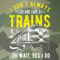 Sayings Train Lovers I Dont Always Stop Look At Train Legacy Tie Dye Trucker Hat