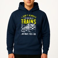 Sayings Train Lovers I Dont Always Stop Look At Train Hoodie