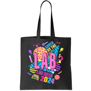 Saved The Lab Retro Lab Week 2024 Medical Lab Science Tote Bag