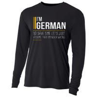 Save Time Lets Assume German Is Never Wrong Funny Germany Cooling Performance Long Sleeve Crew