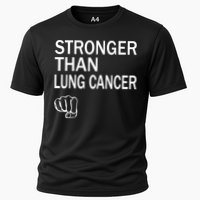 Stronger Than Lung Cancer Encouraget Motivation Support Meaningful Gift Cooling Performance Crew T-Shirt