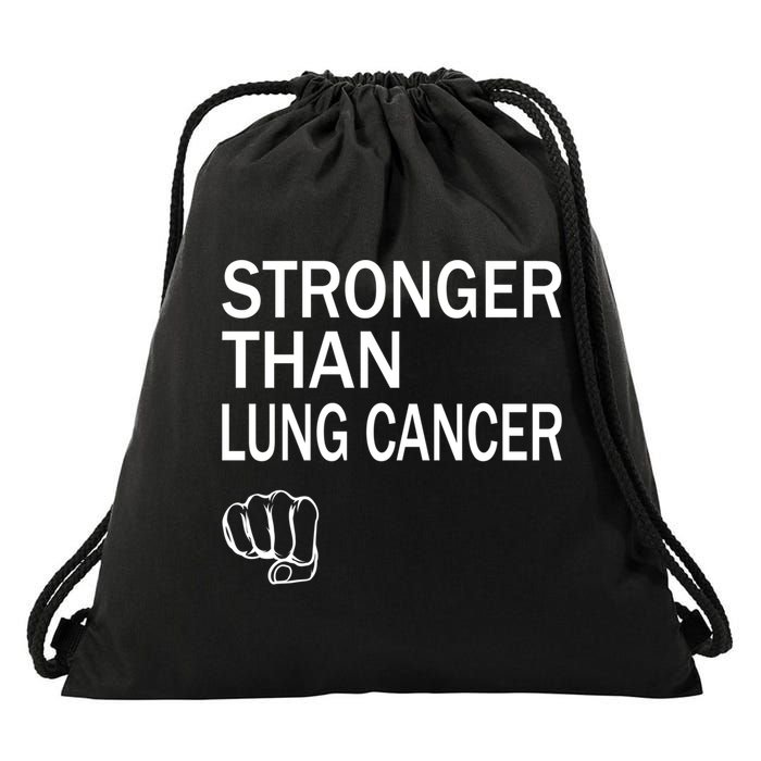 Stronger Than Lung Cancer Encouraget Motivation Support Meaningful Gift Drawstring Bag