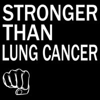 Stronger Than Lung Cancer Encouraget Motivation Support Meaningful Gift Drawstring Bag