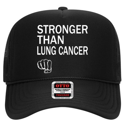 Stronger Than Lung Cancer Encouraget Motivation Support Meaningful Gift Trucker Hat