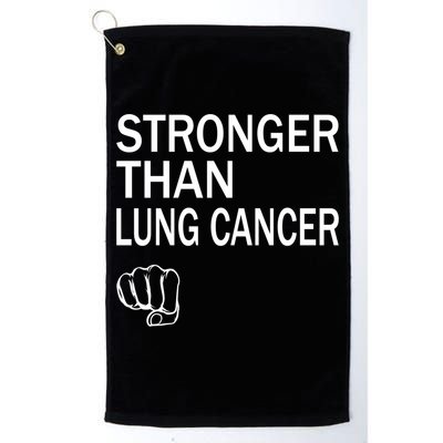 Stronger Than Lung Cancer Encouraget Motivation Support Meaningful Gift Golf Towel