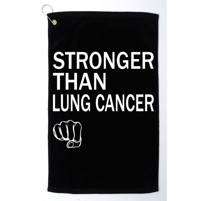 Stronger Than Lung Cancer Encouraget Motivation Support Meaningful Gift Golf Towel