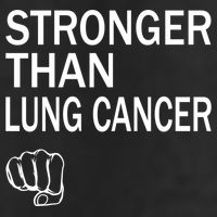 Stronger Than Lung Cancer Encouraget Motivation Support Meaningful Gift Golf Towel