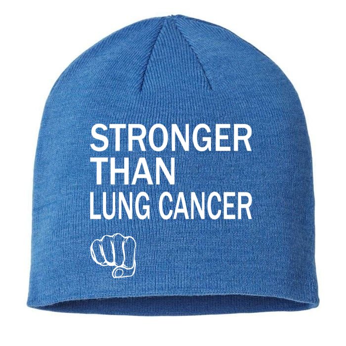 Stronger Than Lung Cancer Encouraget Motivation Support Meaningful Gift Sustainable Beanie