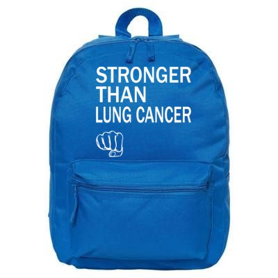Stronger Than Lung Cancer Encouraget Motivation Support Meaningful Gift 16 in Basic Backpack