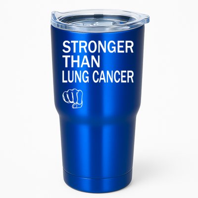 Stronger Than Lung Cancer Encouraget Motivation Support Meaningful Gift Tumbler