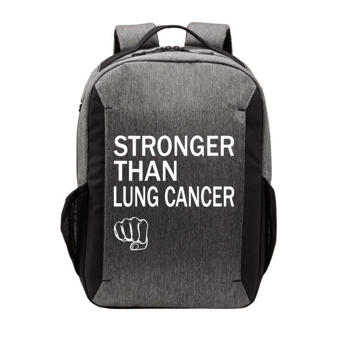 Stronger Than Lung Cancer Encouraget Motivation Support Meaningful Gift Vector Backpack