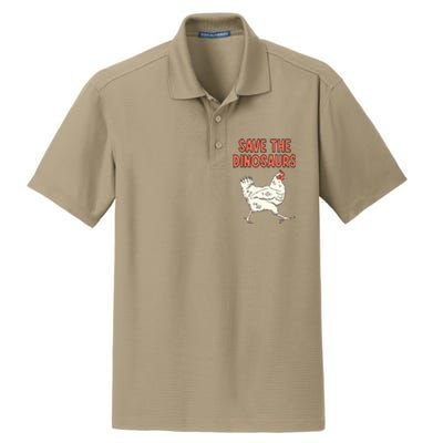 Save The Little Dinosaurs Dry Zone Grid Polo